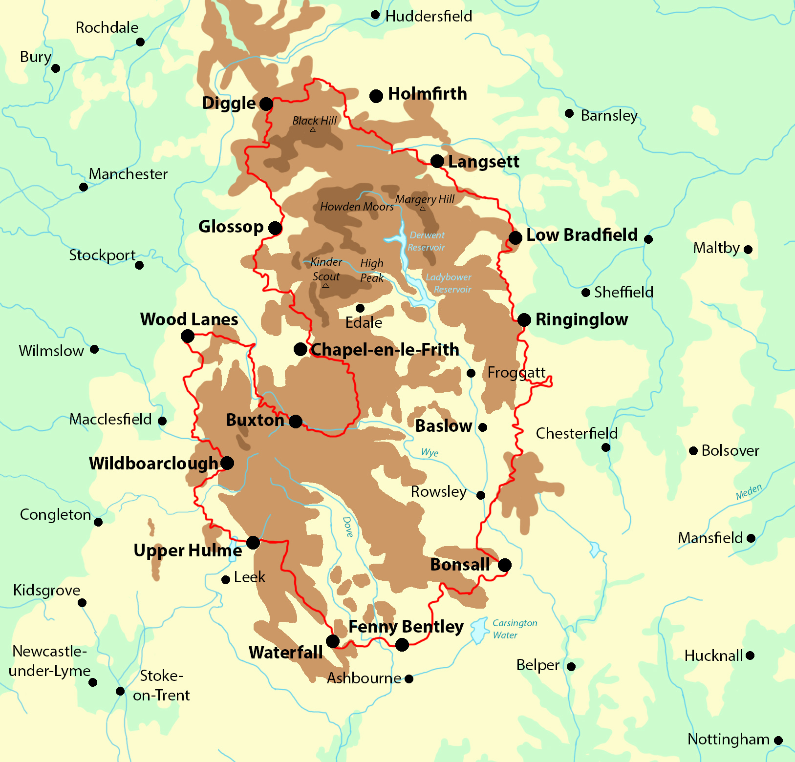 Map Of Peak District Wisconsin State Parks Map